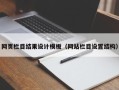 迪庆网页栏目结果设计模板（网站栏目设置结构）